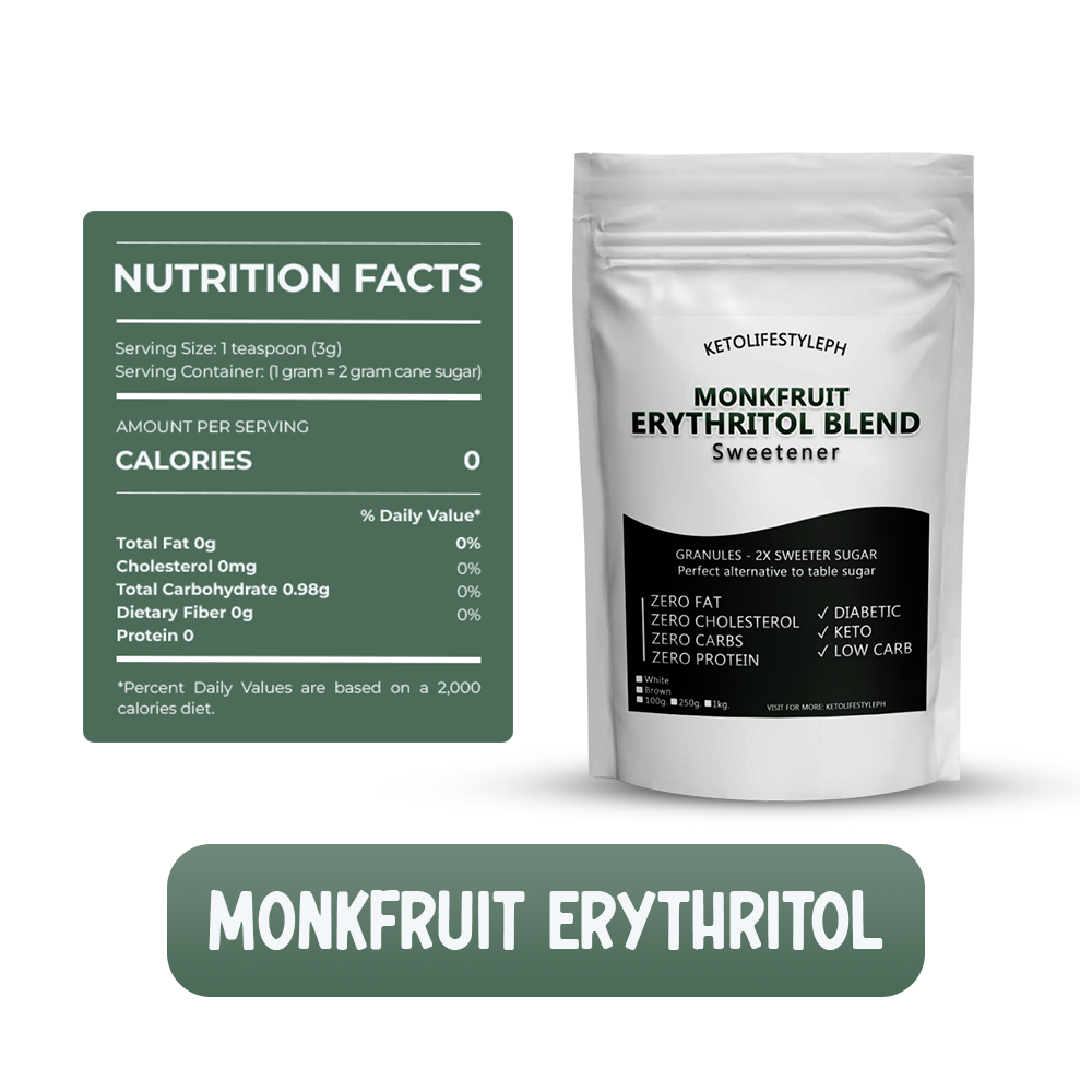 Brown/White MonkFruit Erythritol Blend Sweetener