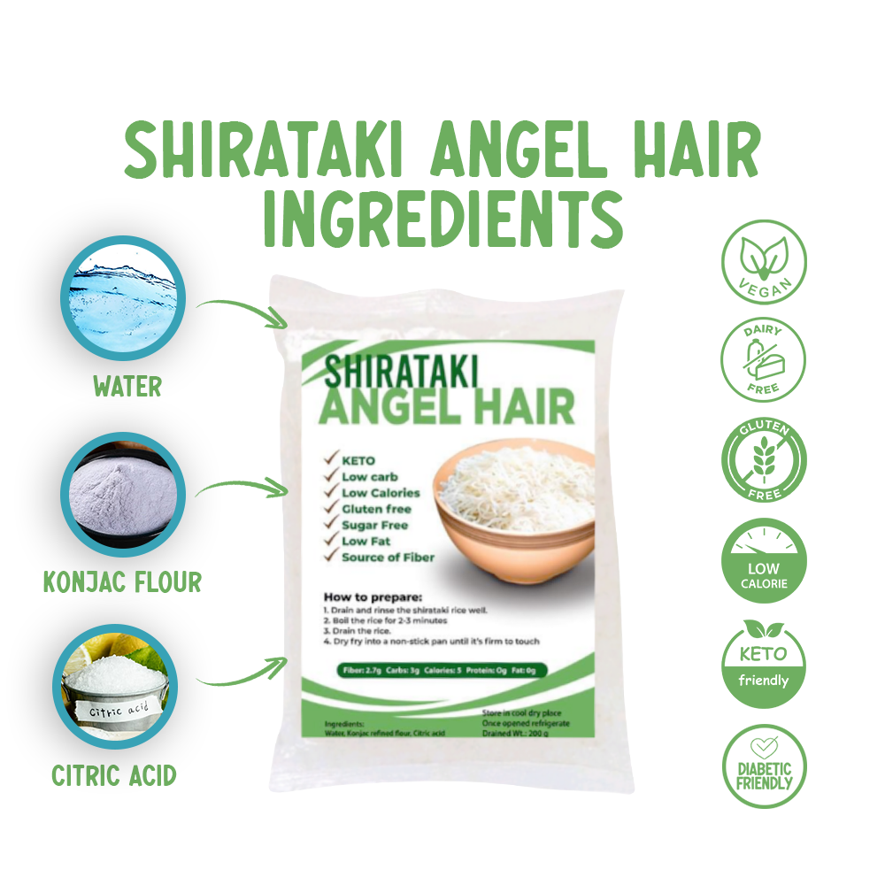 Shirataki Angel Hair 200g (Konjac)