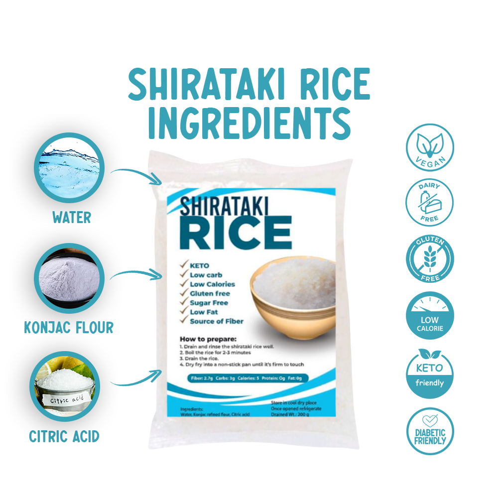 Shirataki Rice 200g (Konjac)