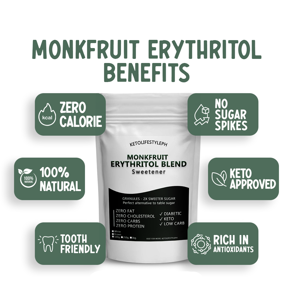 Brown/White MonkFruit Erythritol Blend Sweetener