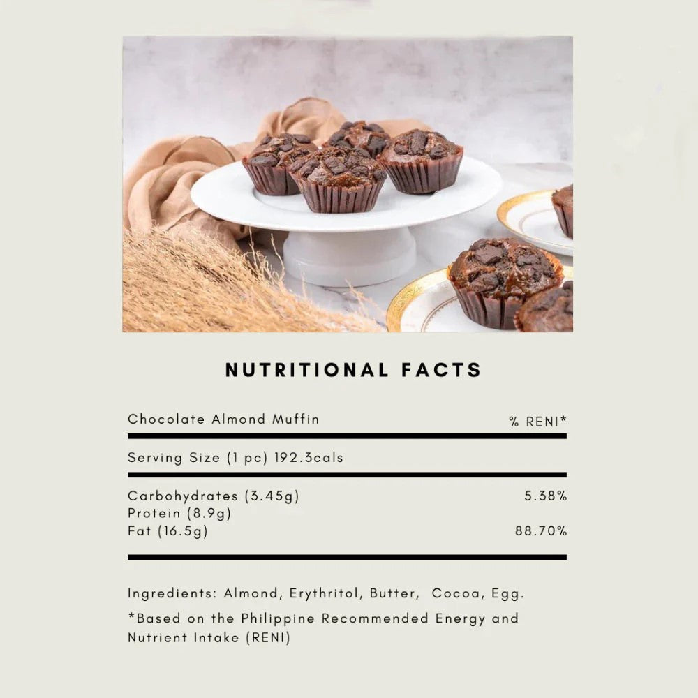 Almond Chocolate Muffins 4pcs
