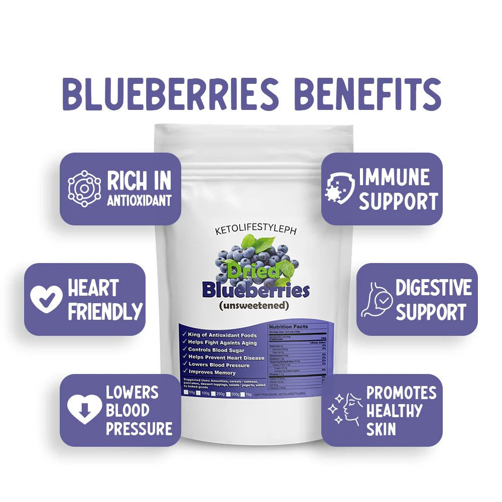Dried Blueberries (Unsweetened)