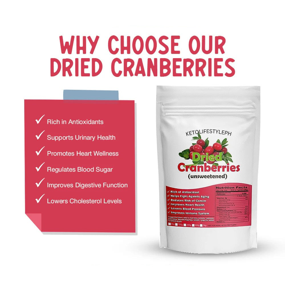 Dried Cranberries (Unsweetened)