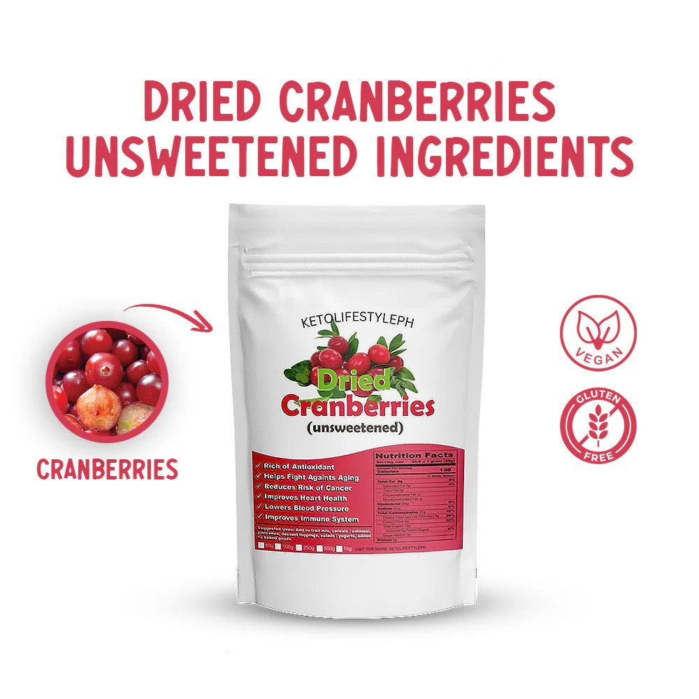 Dried Cranberries (Unsweetened)