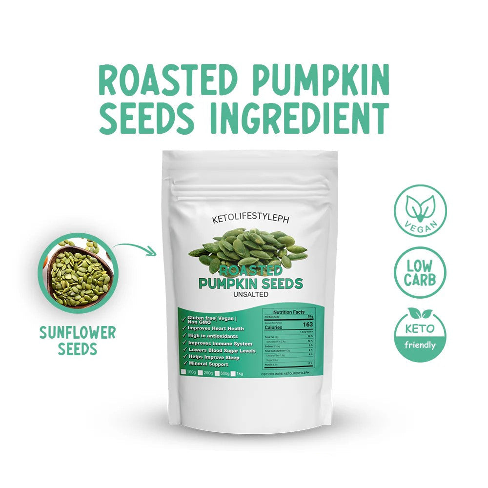 Roasted Pumpkin Seeds (Unsalted)