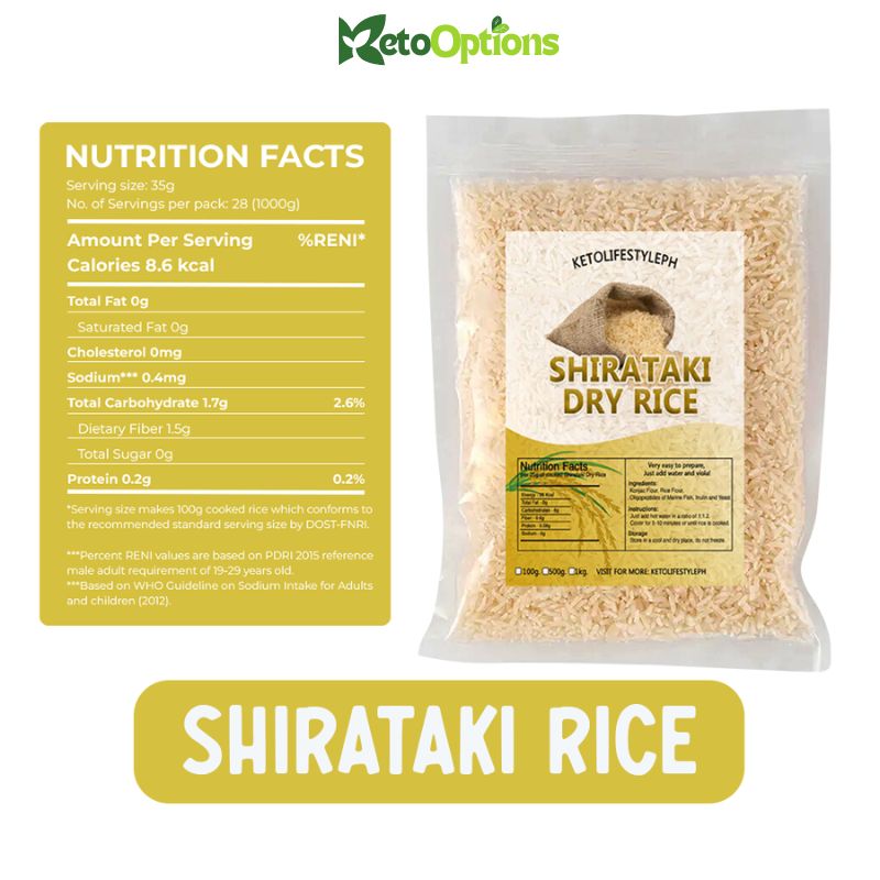 Premium Shirataki Dry Rice (100G & 500G)