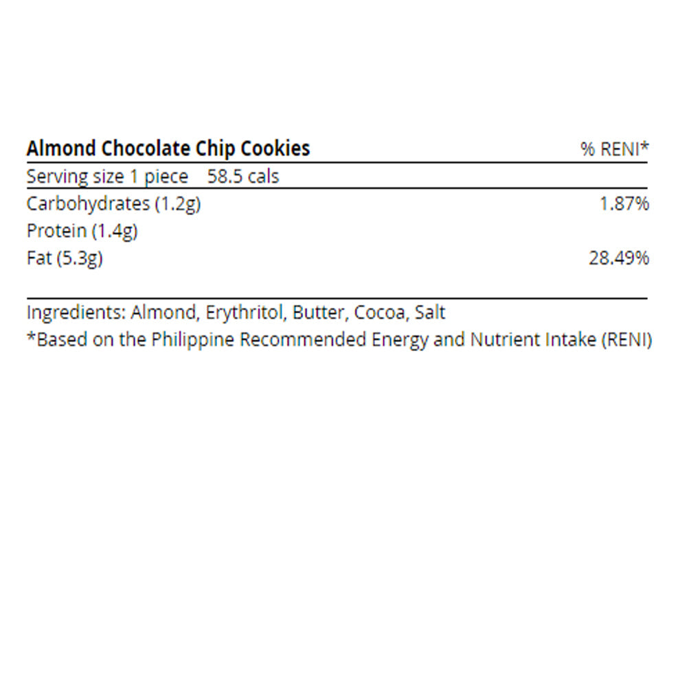 Almond Chocolate Chips Cookies 12pcs