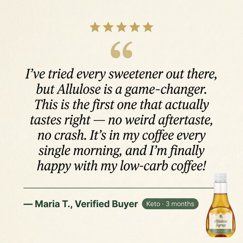 Allulose Syrup - Zero Calorie Sweetener (326g)