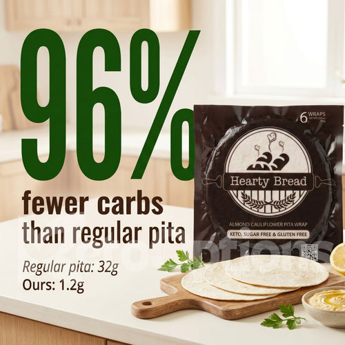 Almond Cauliflower Pita Wrap 6pcs/Pack