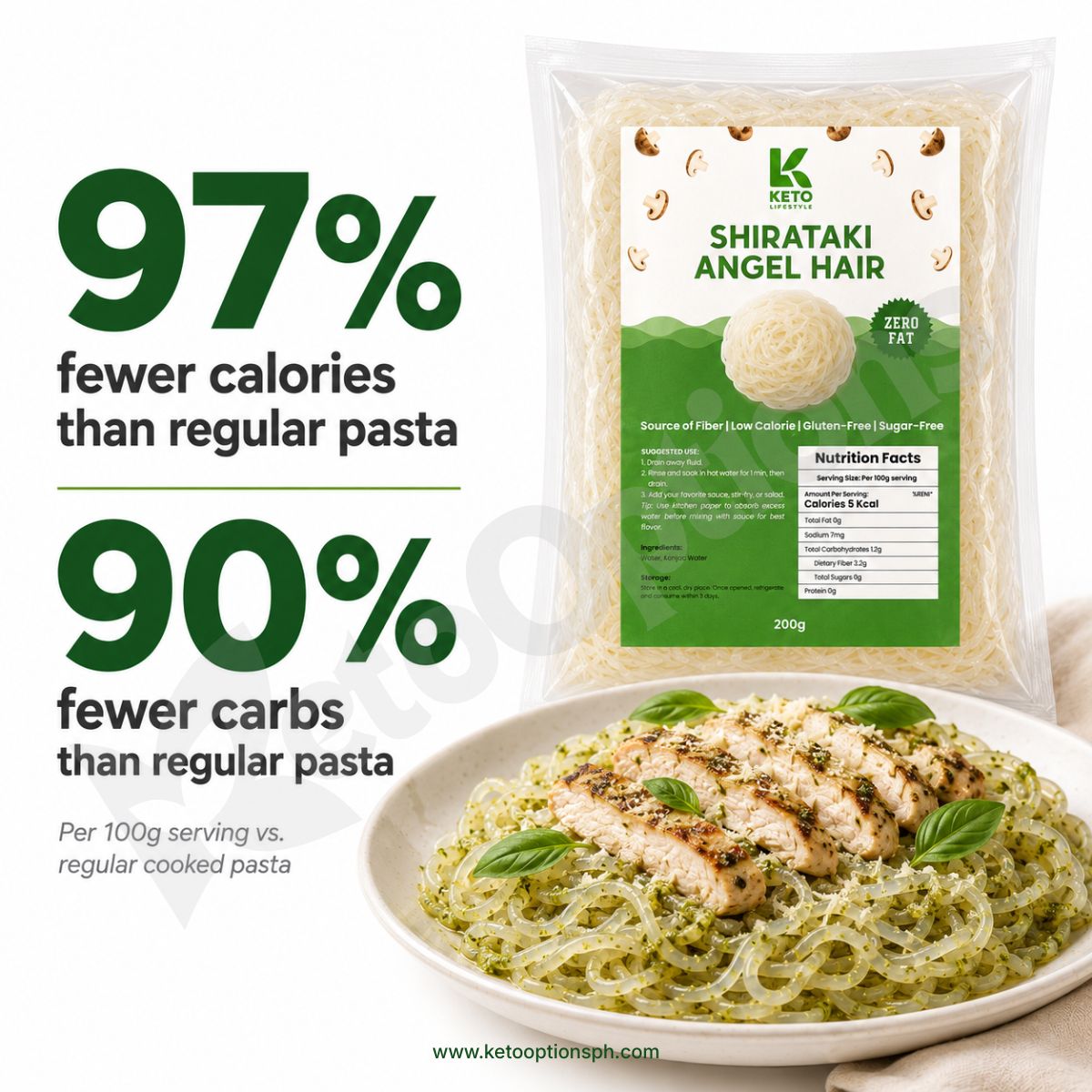 Shirataki Angel Hair 200g (Konjac)