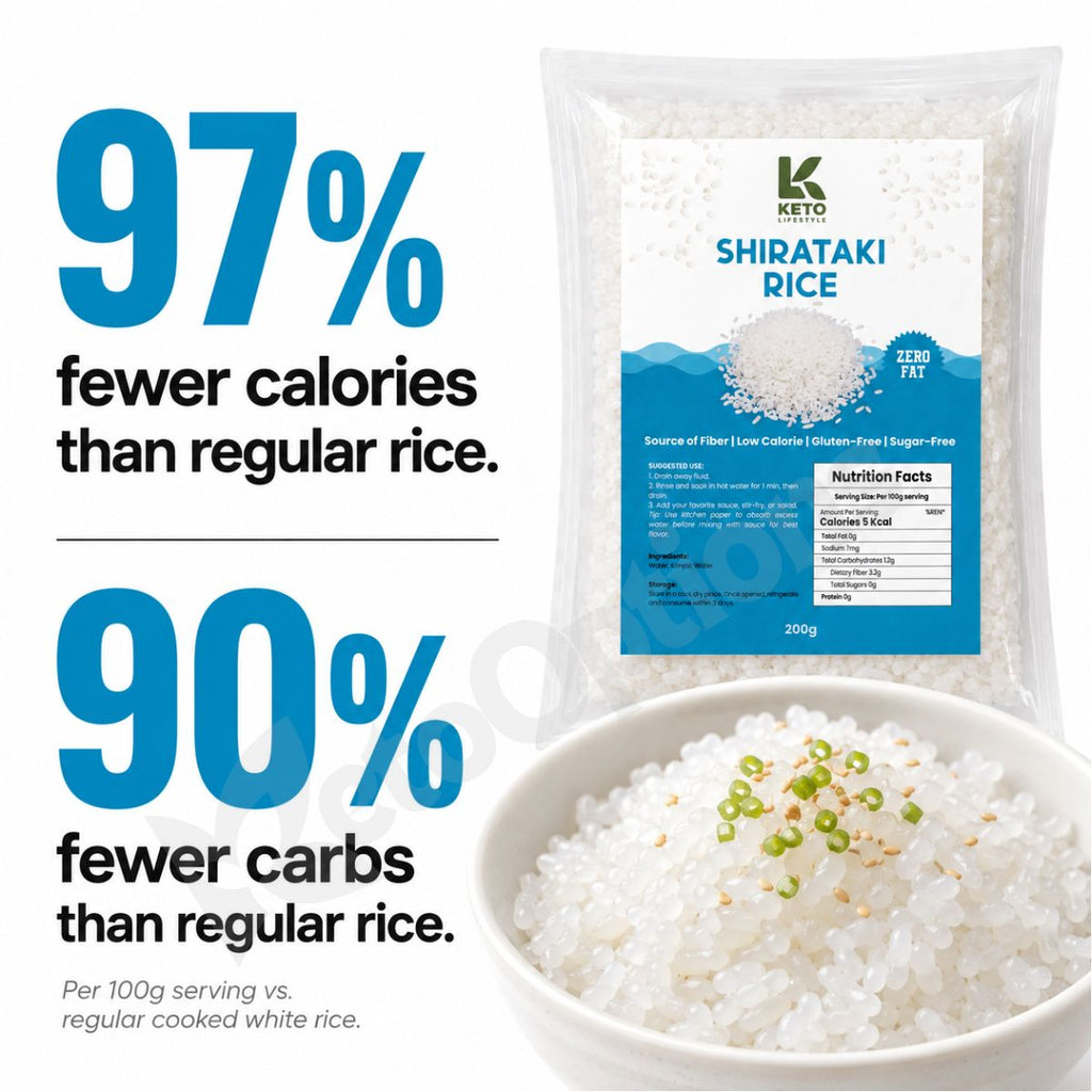 Wet Shirataki Rice 200g (Konjac)