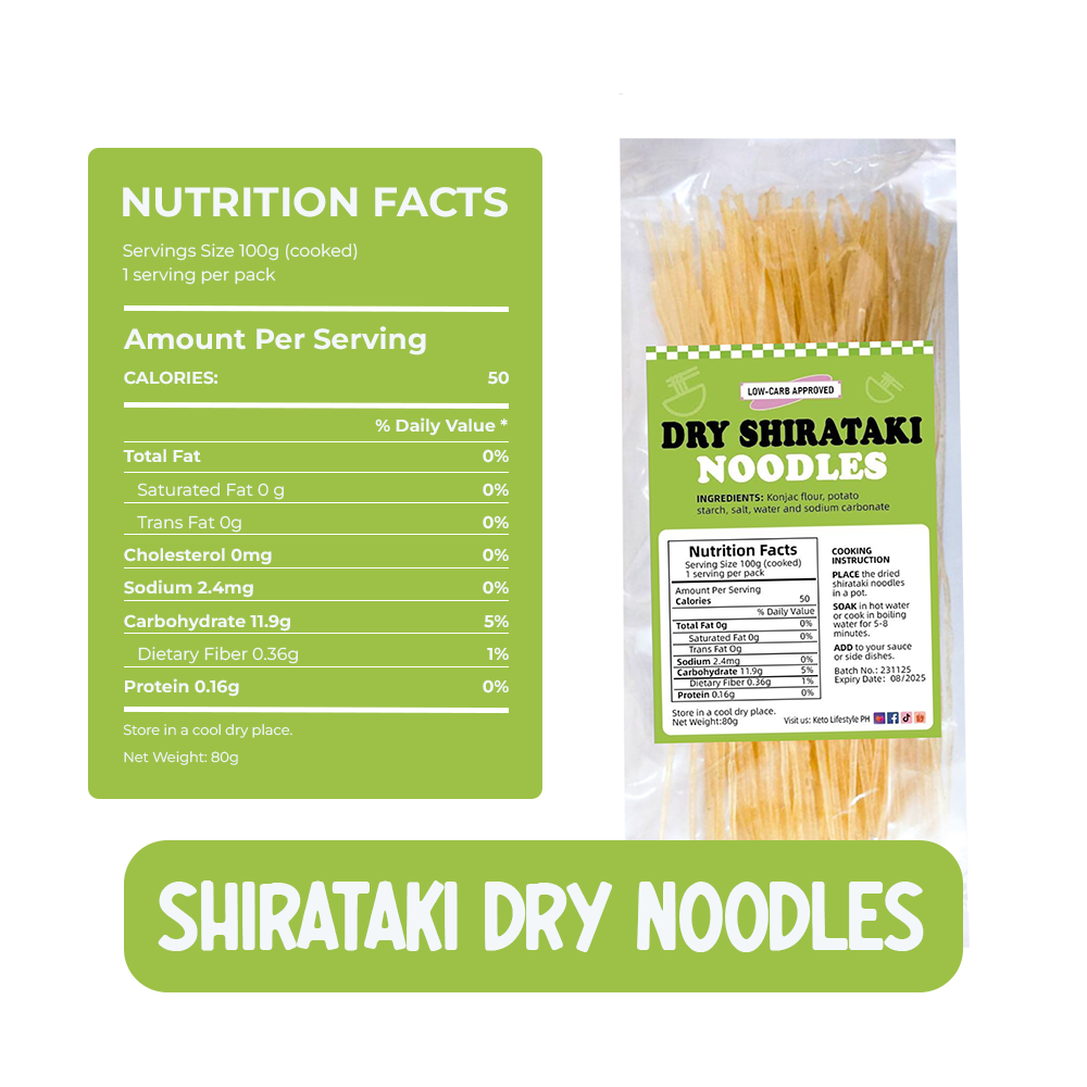 Dry Shirataki Noodles (80g) (Konjac)