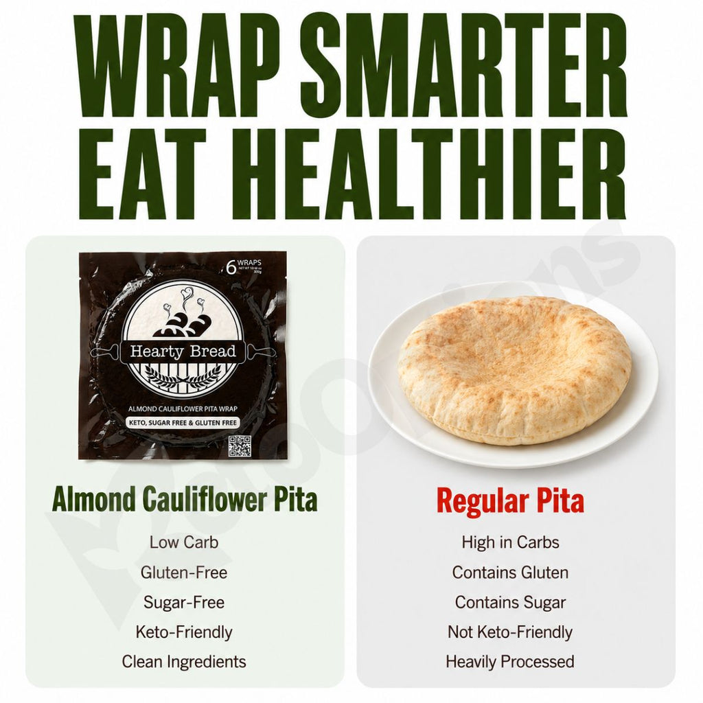 Almond Cauliflower Pita Wrap 6pcs/Pack