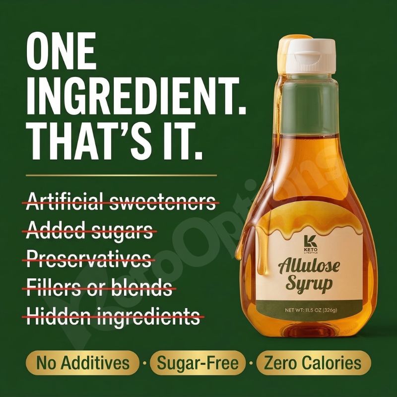 Allulose Syrup - Zero Calorie Sweetener (326g)
