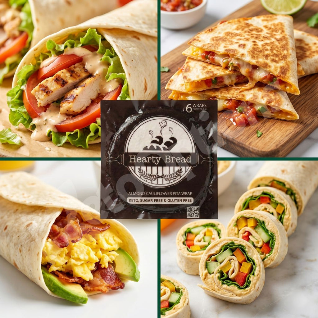 Almond Cauliflower Pita Wrap 6pcs/Pack