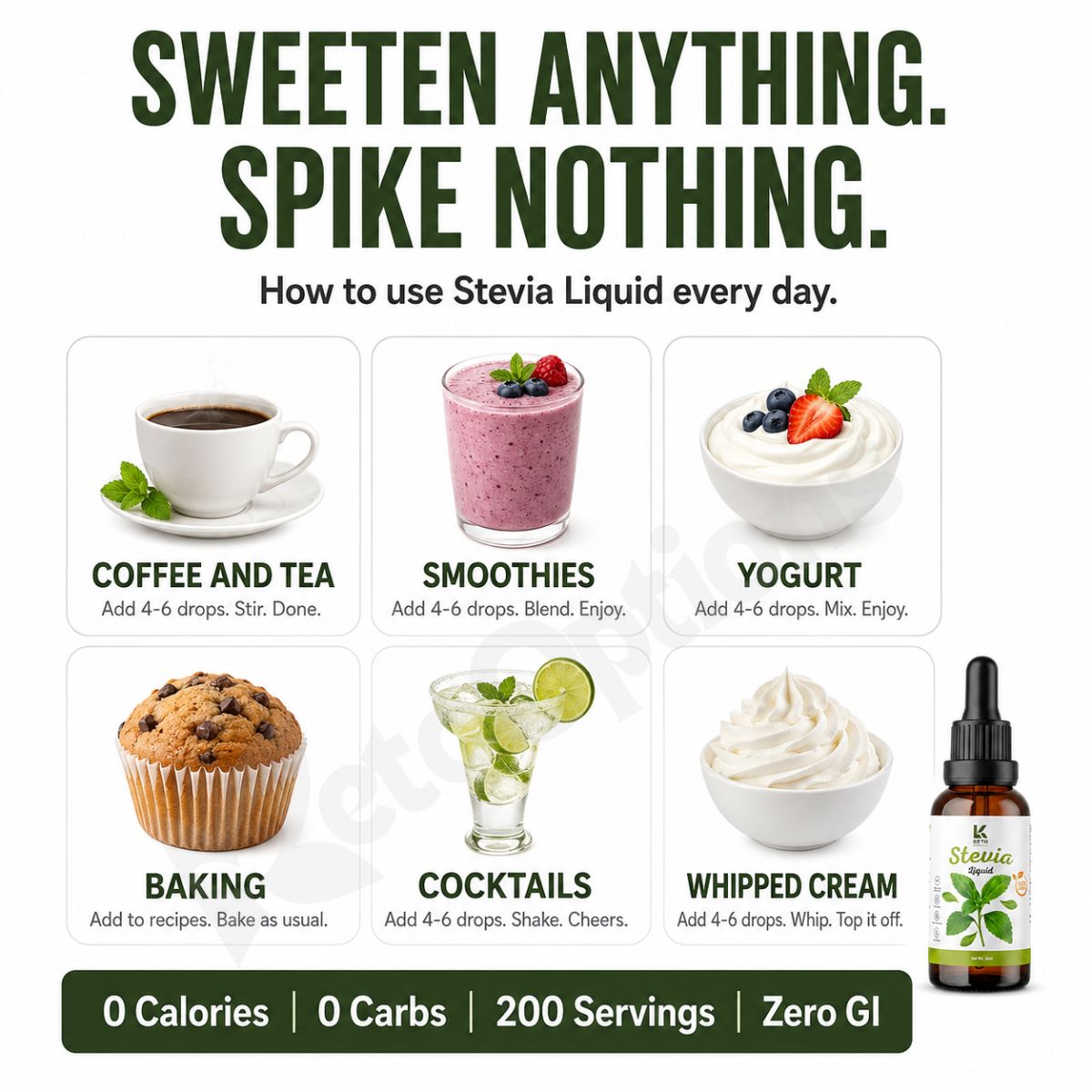 Stevia Drop - Zero Sugar Sweetener (30ml)