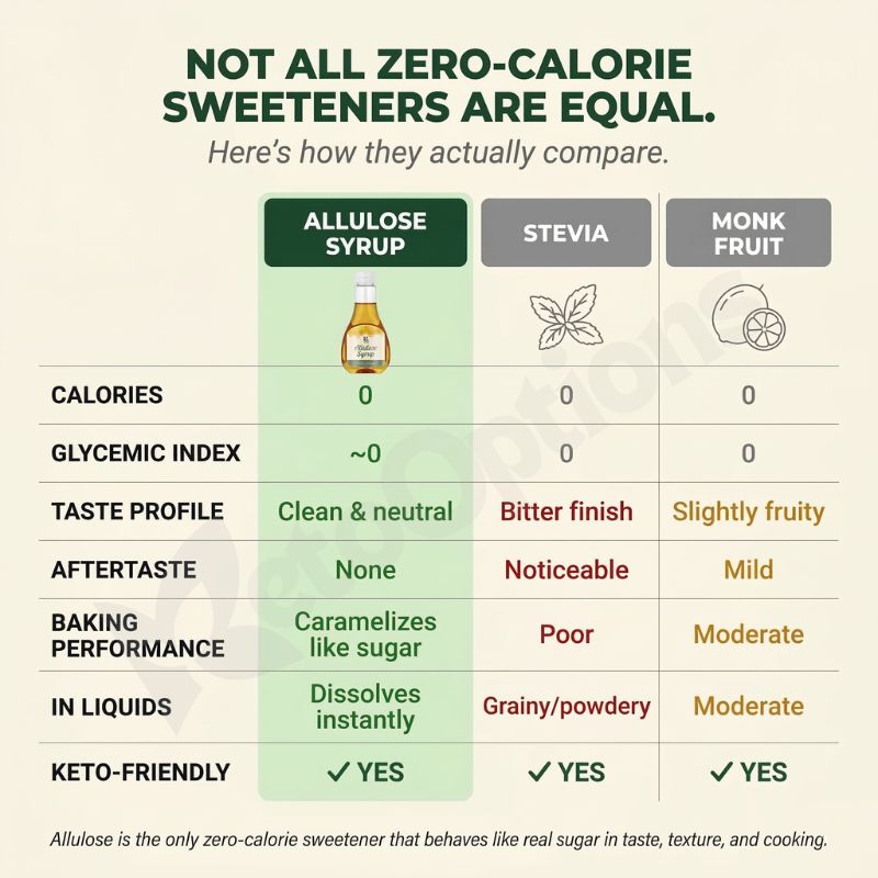 Allulose Syrup - Zero Calorie Sweetener (326g)