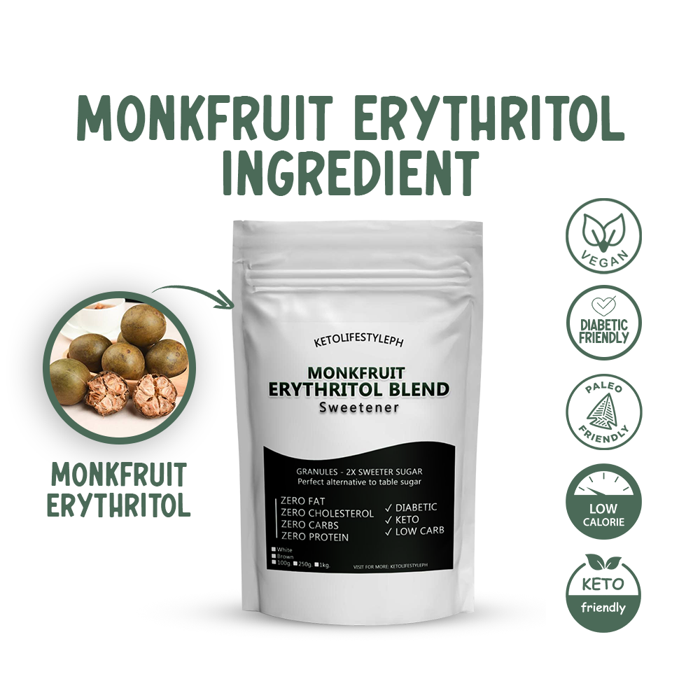 Brown/White MonkFruit Erythritol Blend Sweetener