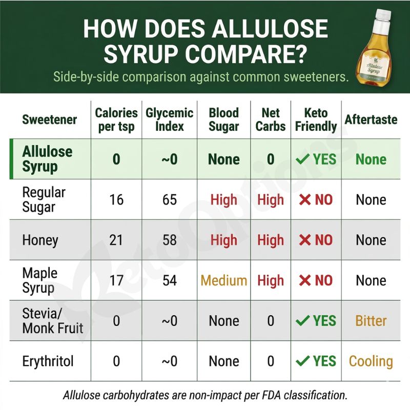Allulose Syrup - Zero Calorie Sweetener (326g)