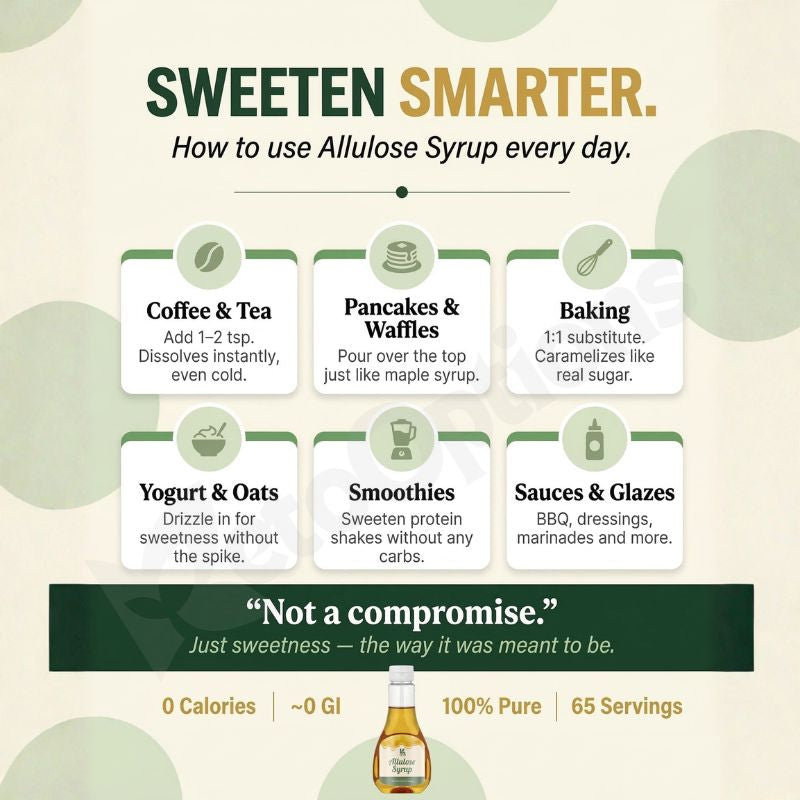 Allulose Syrup - Zero Calorie Sweetener (326g)