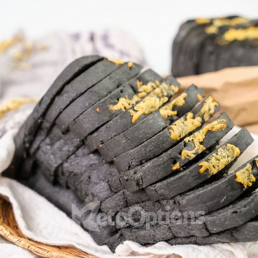Charcoal Cheesy Almond Loaf 600g