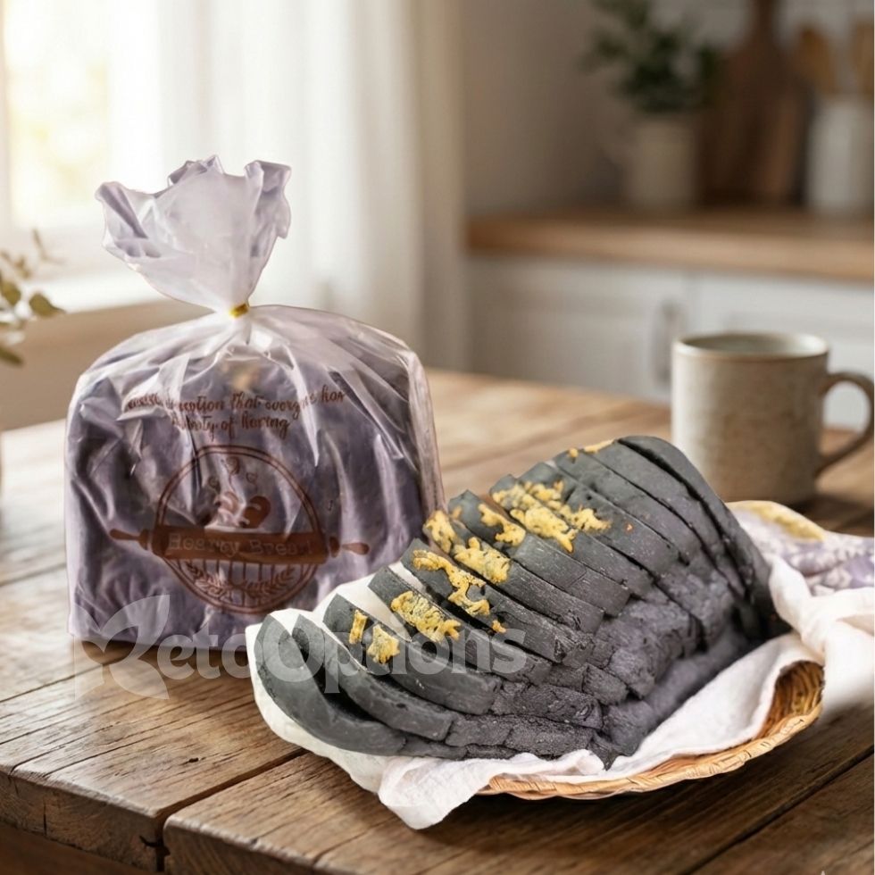 Charcoal Cheesy Almond Loaf 600g