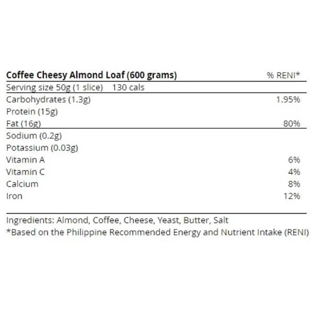 Coffee Almond Bread 600g