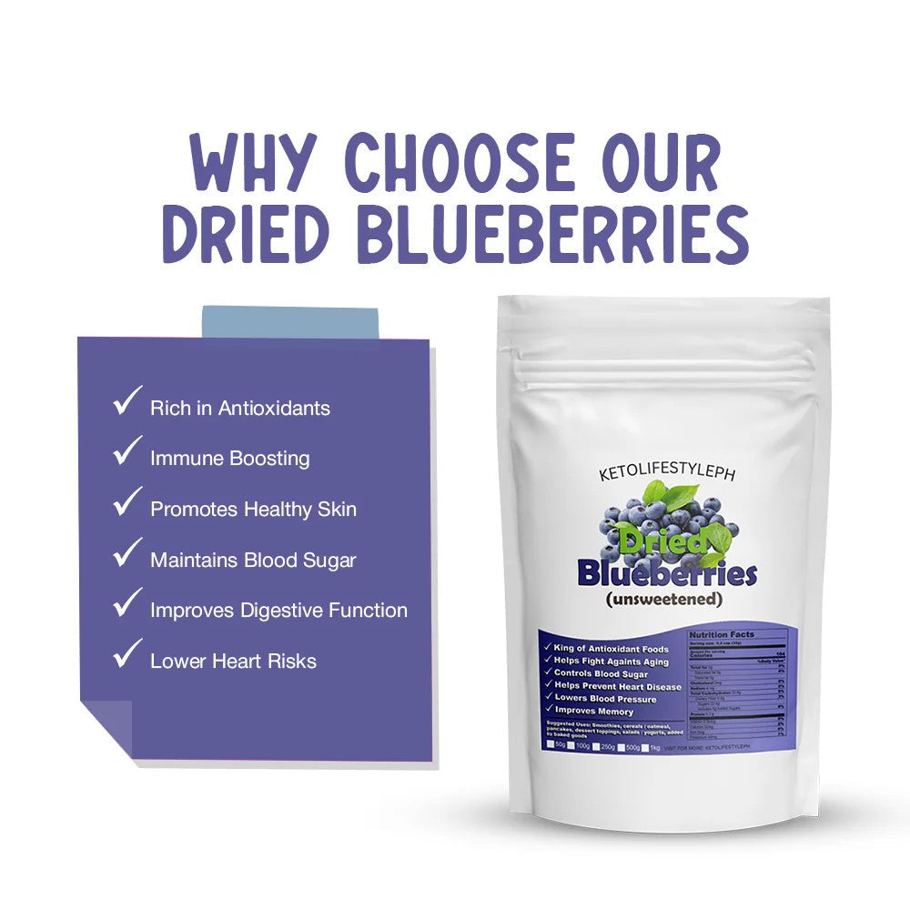 Dried Blueberries (Unsweetened)