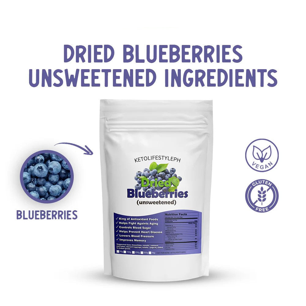 Dried Blueberries (Unsweetened)