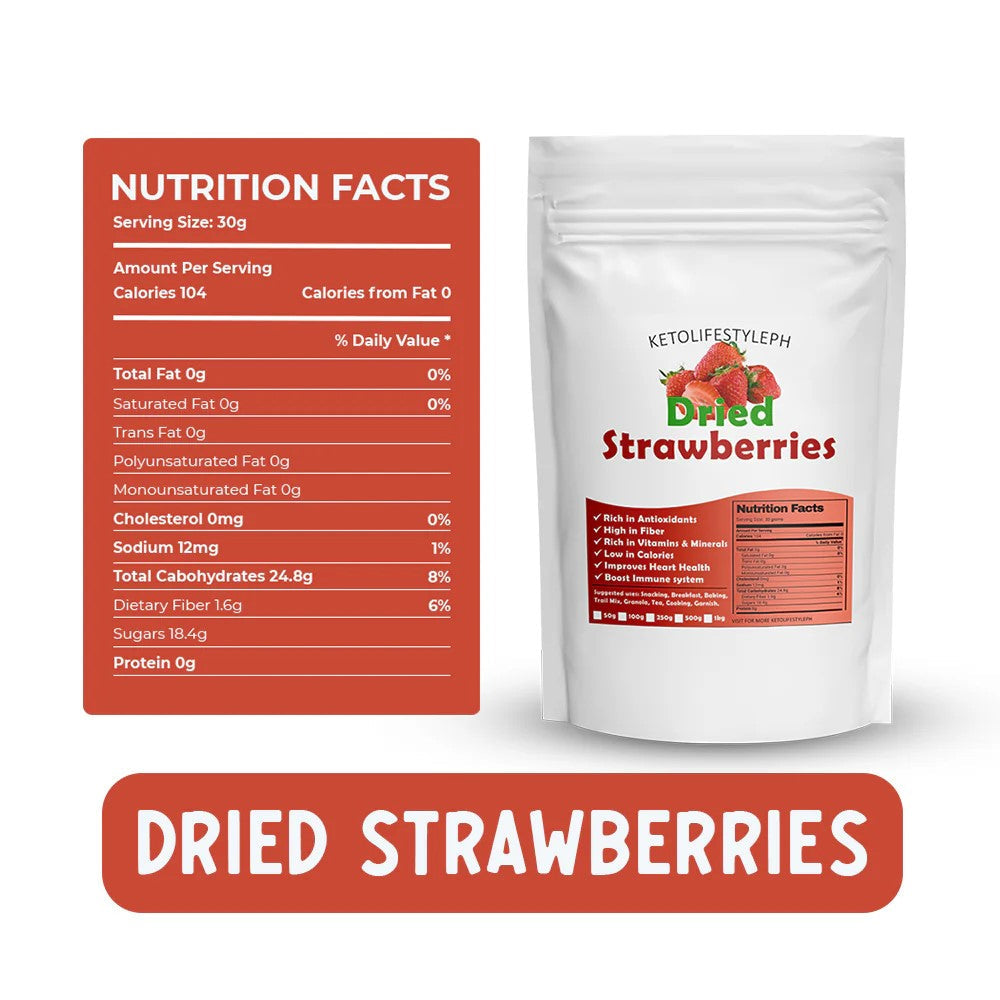 Dried Strawberries (Sweetened)