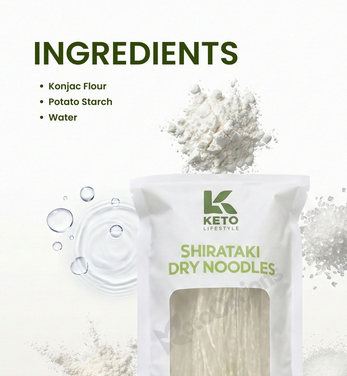 Shirataki Dry Noodles, 80g (Konjac)