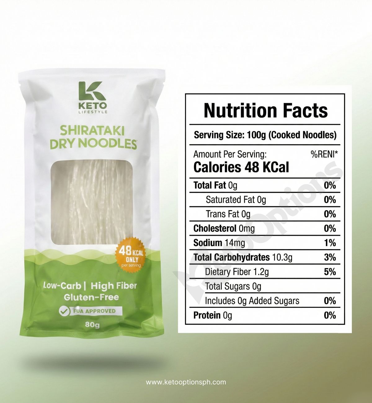 Shirataki Dry Noodles, 80g (Konjac)