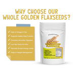Organic Whole Golden Flaxseeds