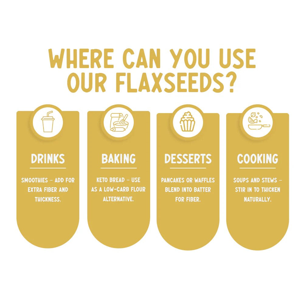 Organic Whole Golden Flaxseeds