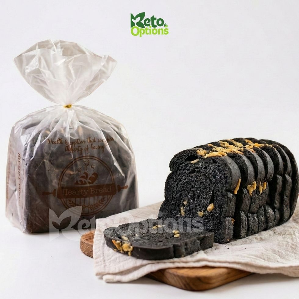 Charcoal Cheesy Almond Loaf 600g