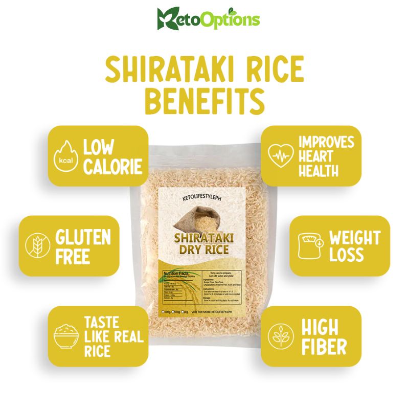 Premium Shirataki Dry Rice (100G & 500G)