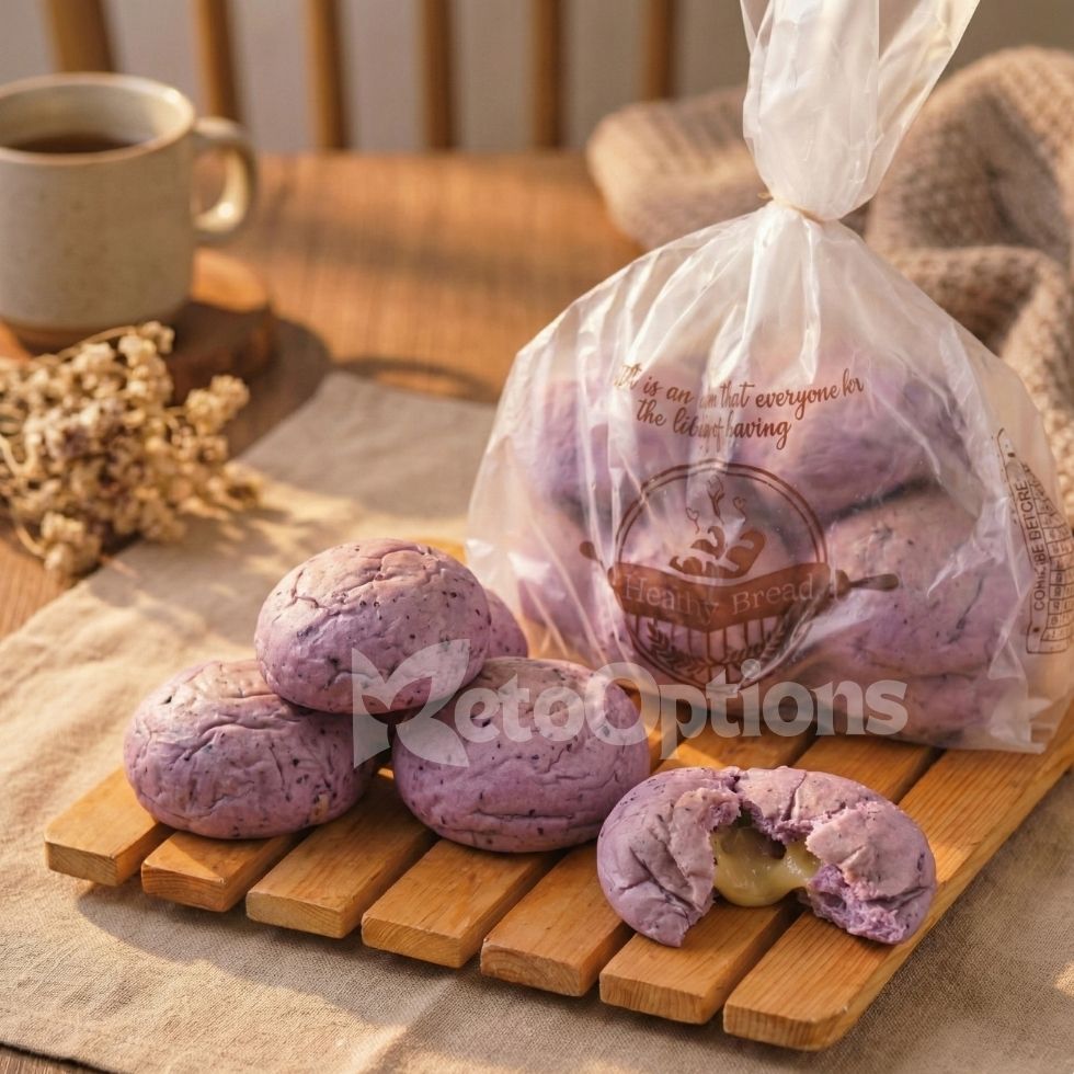 Ube Cheese Almond Spinach Pandesal 8pcs/pack