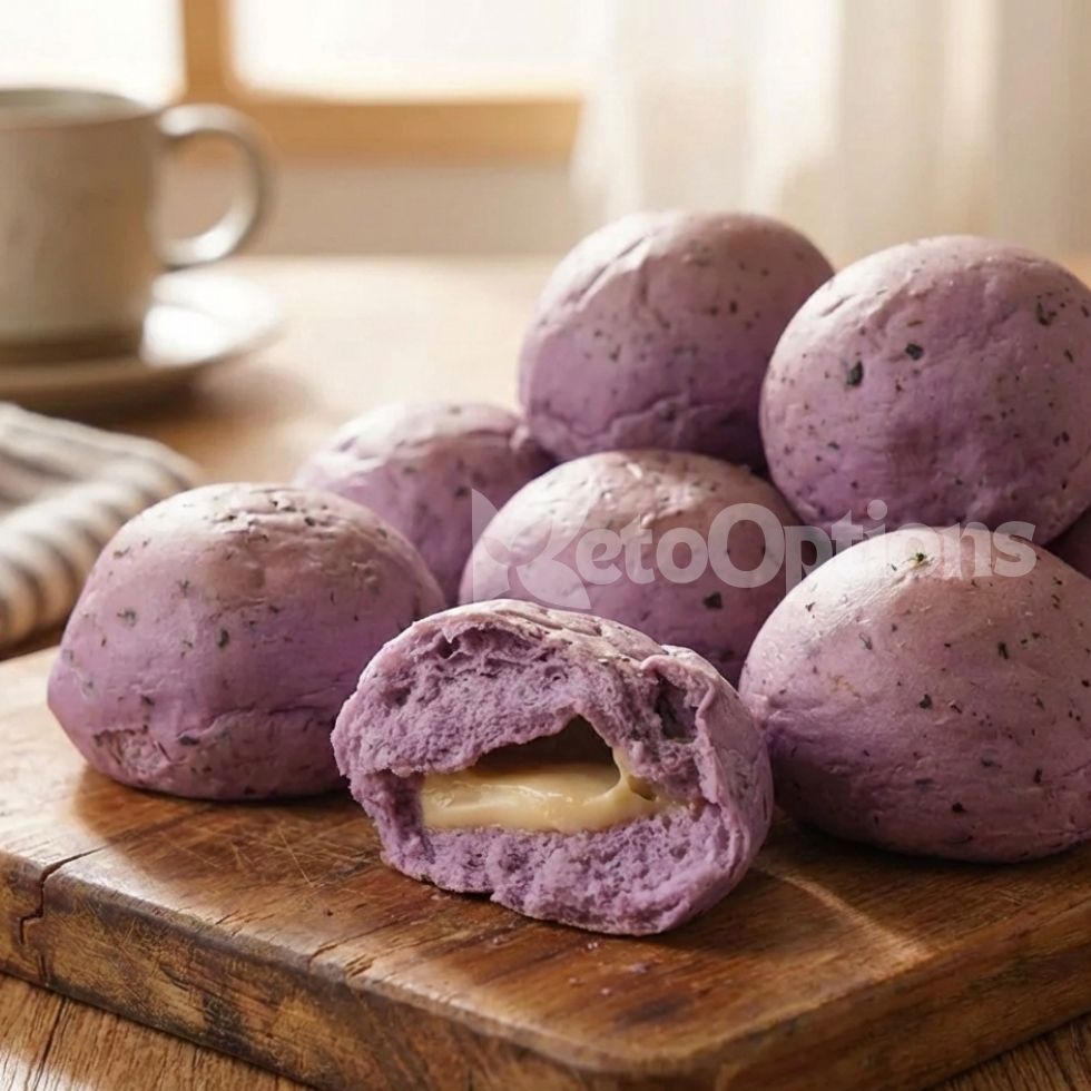Ube Cheese Almond Spinach Pandesal 8pcs/pack