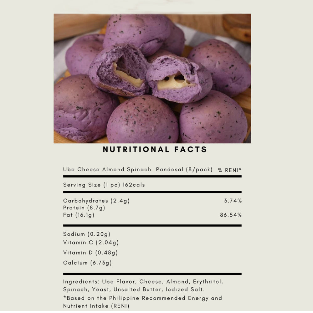 Almond Ube Cheese Pandesal 8pcs/1pack
